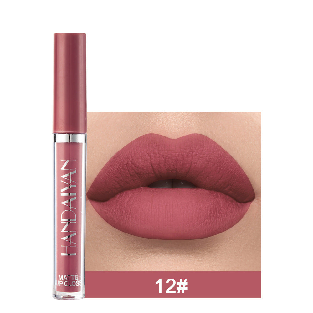 Matte Non-stick Cup Lip Gloss, Non-fading Matte Liquid Lipstick Matte Non-stick Cup Lip Gloss, Non-fading Matte Liquid Lipstick